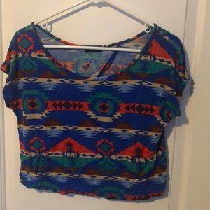 Patterned Crop Top